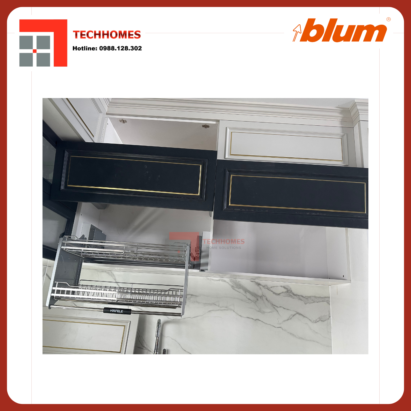 TAY NÂNG BLUM HF28 trọn bộ tay nâng Blum f28 nhập khẩu chính hãng Áo 