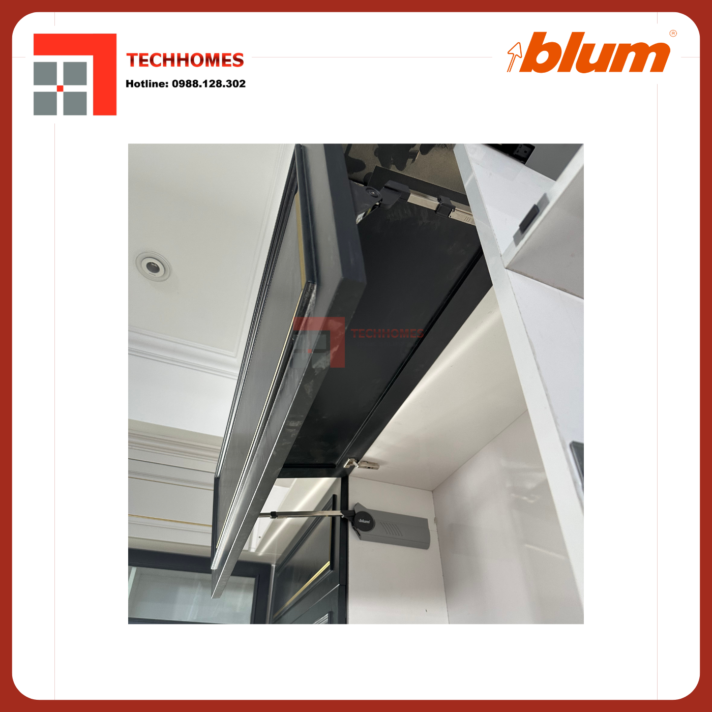 TAY NÂNG BLUM HF28 trọn bộ tay nâng Blum f28 nhập khẩu chính hãng Áo 