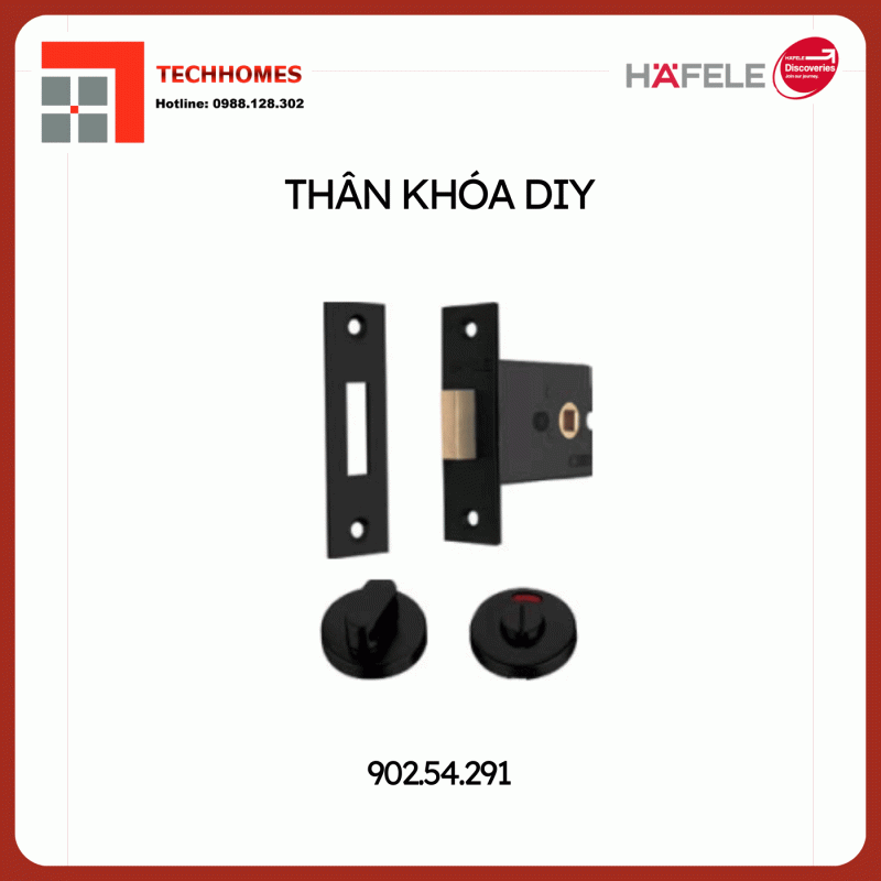 Thân Khóa Và Chốt Vệ Sinh Hafele 902.54.291