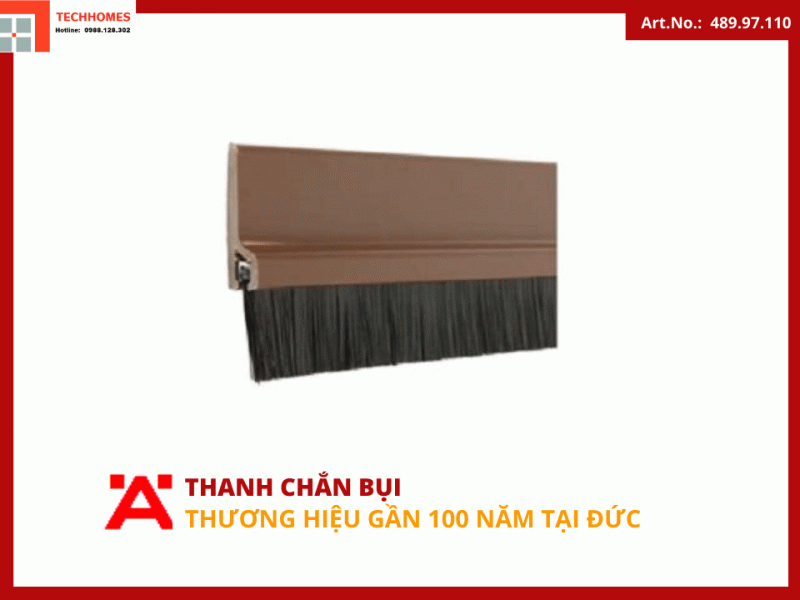 THANH CHẮN BỤI HAFELE DIY 489.97.110