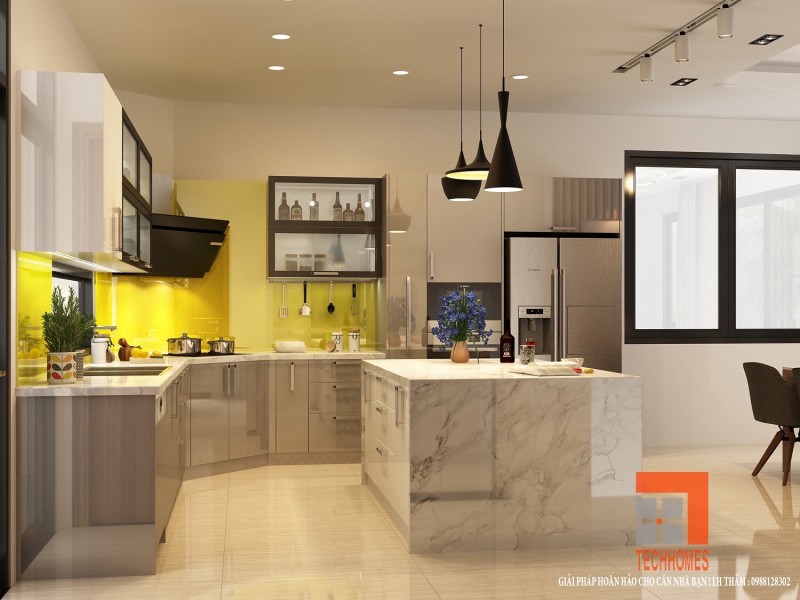 Thiết kế bếp đẹp năm 2024
