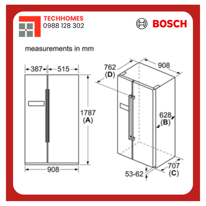 Tủ lạnh Bosch KAN93VIFPG