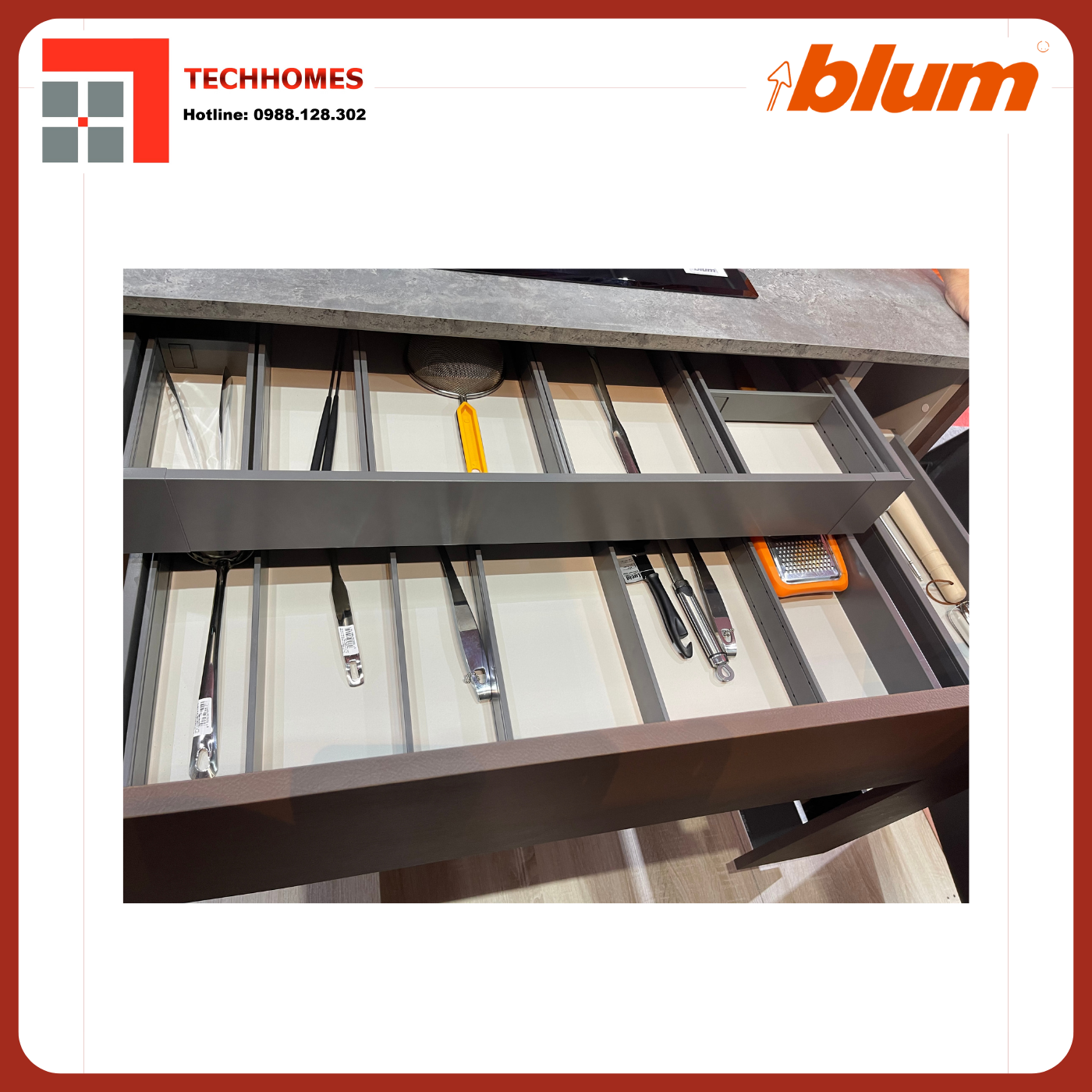 Tuyển đại lý phân phối tay nâng và ray hộp Blum Việt Nam chính hãng