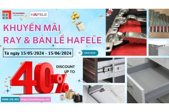 Bản lề hafele giảm đến 40%