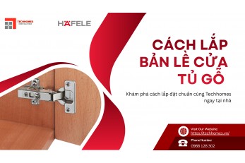 CÁCH LẮP BẢN LỀ CỬA TỦ GỖ 