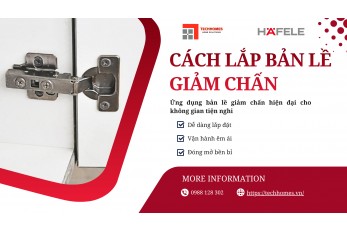 CÁCH LẮP BẢN LỀ GIẢM CHẤN 