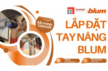CÁCH LẮP ĐẶT TAY NÂNG BLUM