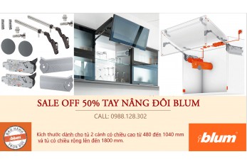 Chương trình Sale off 50% tay nâng Blum HF Aventos