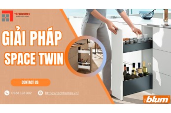 Giải pháp SPACE TWIN – Tối ưu không gian hẹp cho tủ bếp 