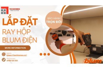 HƯỚNG DẪN CÁCH LẮP ĐẶT RAY HỘP BLUM ĐIỆN 