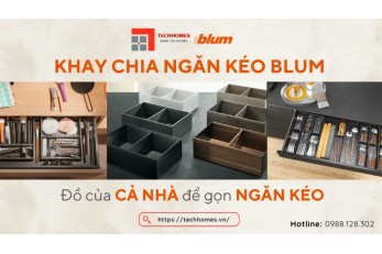 KHAY VÀ KHUNG CHIA NGĂN KÉO BLUM - GIẢI PHÁP LƯU TRỮ GỌN GÀNG VÀ TIỆN LỢI 