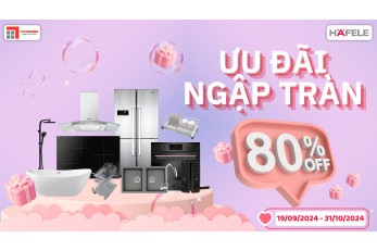 Khuyến mãi hafele 80%