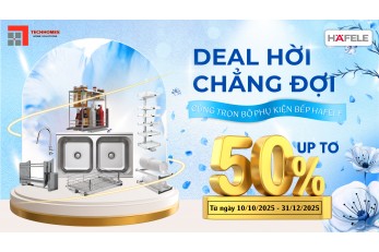 Khuyến mãi phụ kiện bếp hafele đến 50%