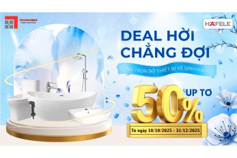 Khuyến mãi thiết bị vệ sinh hafele đến 50%