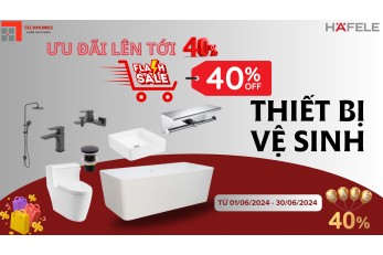 Khuyến mãi thiết bị vệ sinh hafele 40%