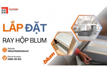 LẮP ĐẶT RAY HỘP BLUM 