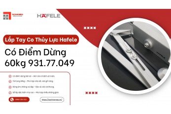 LẮP TAY CO THỦY LỰC HAFELE CÓ ĐIỂM DỪNG 60KG 