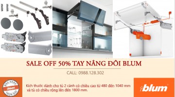 Chương trình Sale off 50% tay nâng Blum HF Aventos