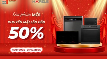 Khuyến mãi thiết bị hafele đến 50%