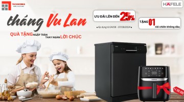 Mua máy rửa chén hafele tặng nồi chiên không dầu