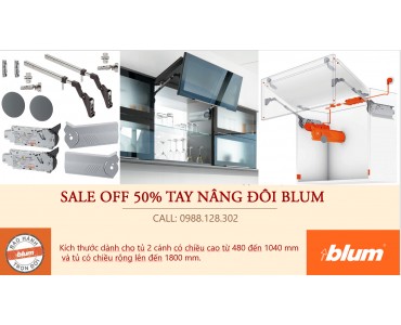Chương trình Sale off 50% tay nâng Blum HF Aventos