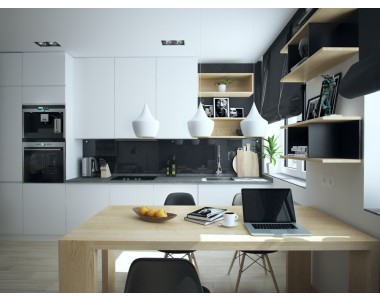 Các mẩu thiết kế tủ bếp thông minh tiện lợi
