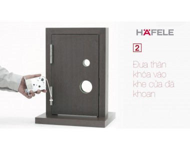 Hướng dẫn lắp đặt Khóa điện tử Hafele EL9500
