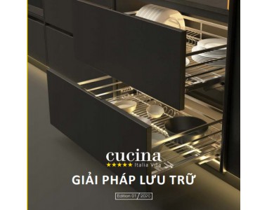 Phụ kiện kệ tủ bếp CUCINA - HAFELE Nhập khẩu Italy Chính Hãng