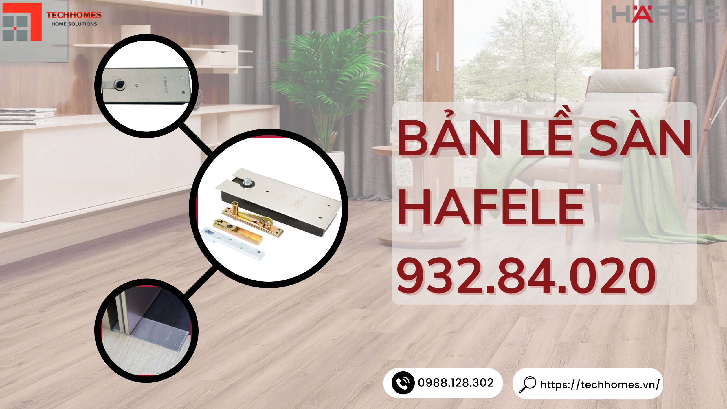Bản lề sàn hafele