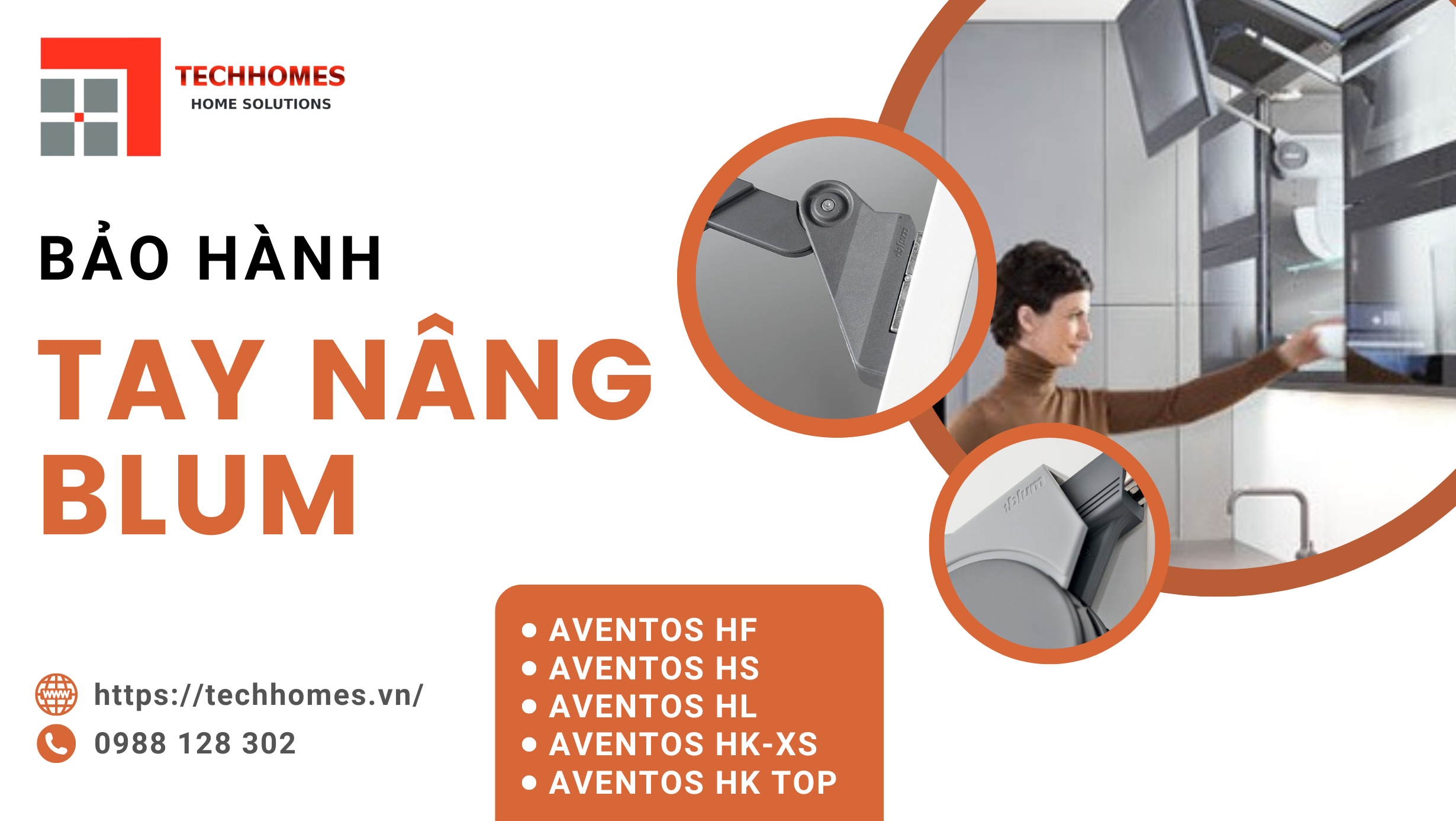 BẢO HÀNH TAY NÂNG BLUM