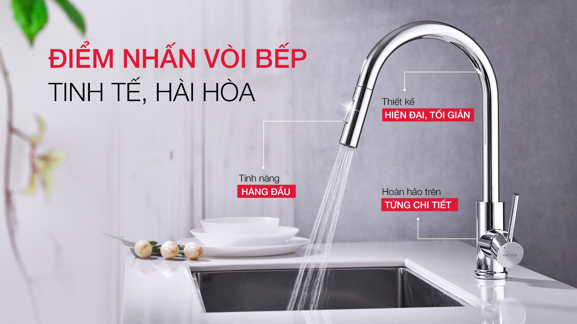 bộ sưu tập vòi bếp Hafele mới nhất năm 2021
