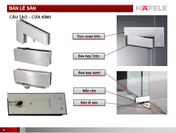 Các loại Bản lề sàn Hafele chính hãng giá rẻ tại Tphcm