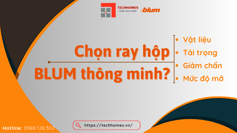 Cách chọn ray hộp Blum