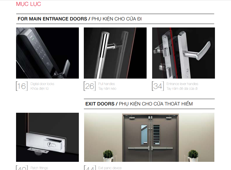 Catalogue Phụ Kiện Cửa Hafele 2020