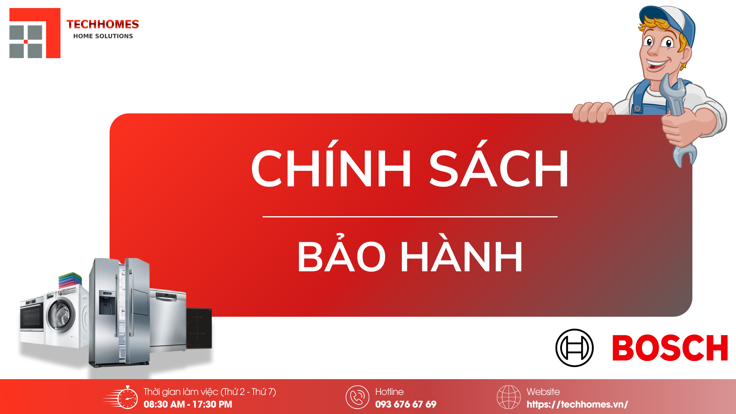 Chính sách bảo hành hãng Bosch