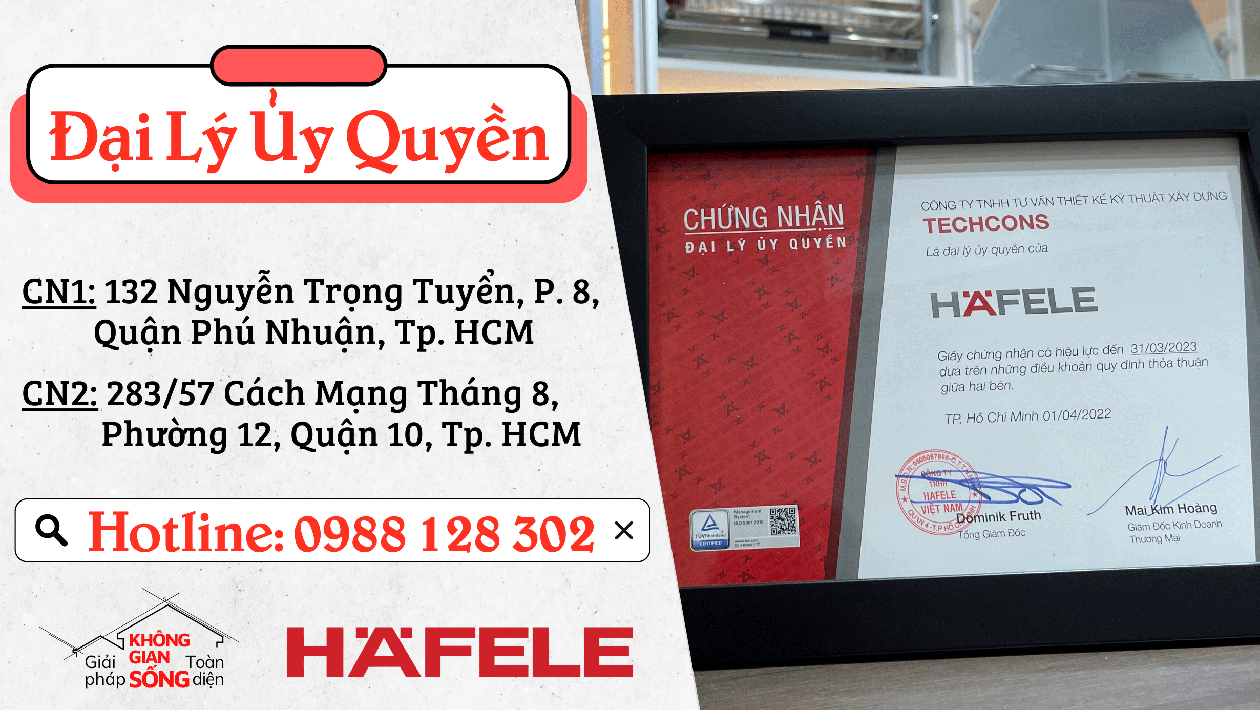 Đại lý Hafele Việt Nam giá tốt nhất
