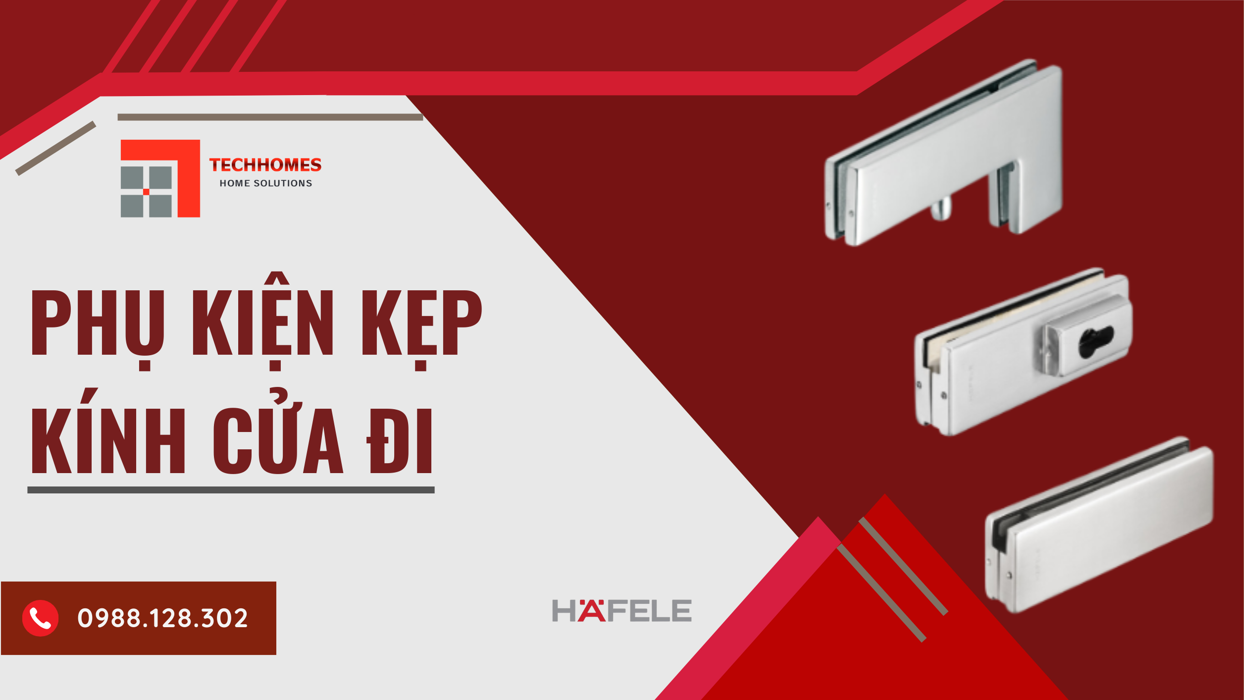 Phụ kiện cửa kính hafele