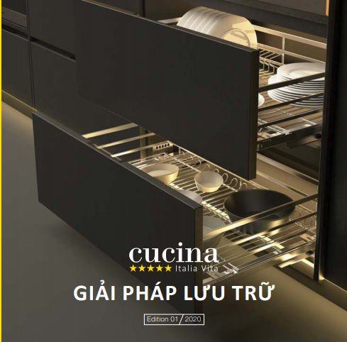 Phụ kiện kệ tủ bếp CUCINA - HAFELE Nhập khẩu Italy Chính Hãng