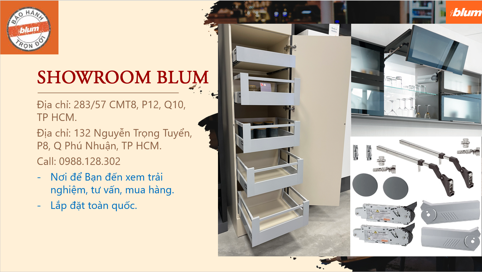 SHOWROOM BLUM CHÍNH HÃNG