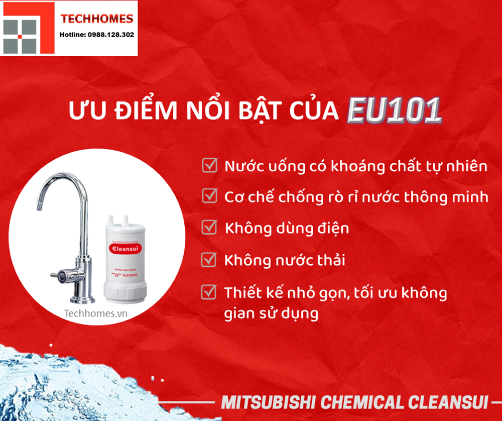 Thiết bị lọc nước Cleansui EU 101