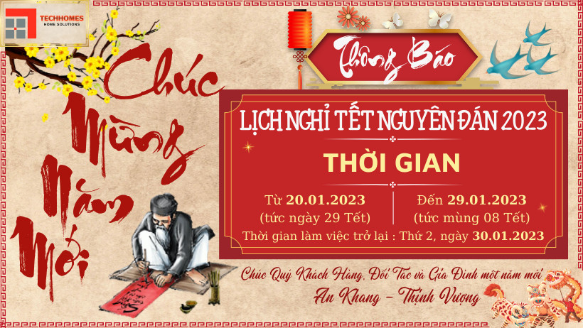 Thông báo lich nghỉ tết nguyên đán năm 2023