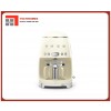 Ấm pha cà phê Smeg 50's Style DCF02CR, màu kem,bóng