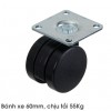 Bánh Xe Đôi 60mm Chịu Tải 55Kg Hafele 660.10.321