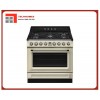 BẾP NẤU KÈM LÒ NƯỚNG CÓ MẶT BẾP GAS 115L, SMEG VICTORIA, 90CM VÀNG