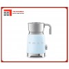 Máy đánh sữa tạo bọt Smeg 50's Style MFFF11CR, màu xanh dương pastel, bóng