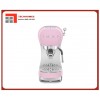 Máy pha cà phê Smeg 50's Style ECF02PK, vòi đánh sữa tích hợp, màu hồng