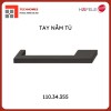 Tay nắm tủ Hafele Đen mờ 172x32mm 110.34.355