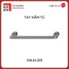 Tay nắm tủ Hafele, nicken mờ đen 144 x 32mm 106.61.323