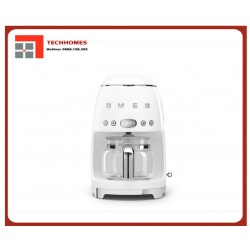 Ấm pha cà phê Smeg 50's Style DCF02WH, màu trắng, bóng