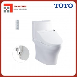 Bàn cầu hai khối TOTO CS769DRW6 nắp rửa điện tử WASHLET